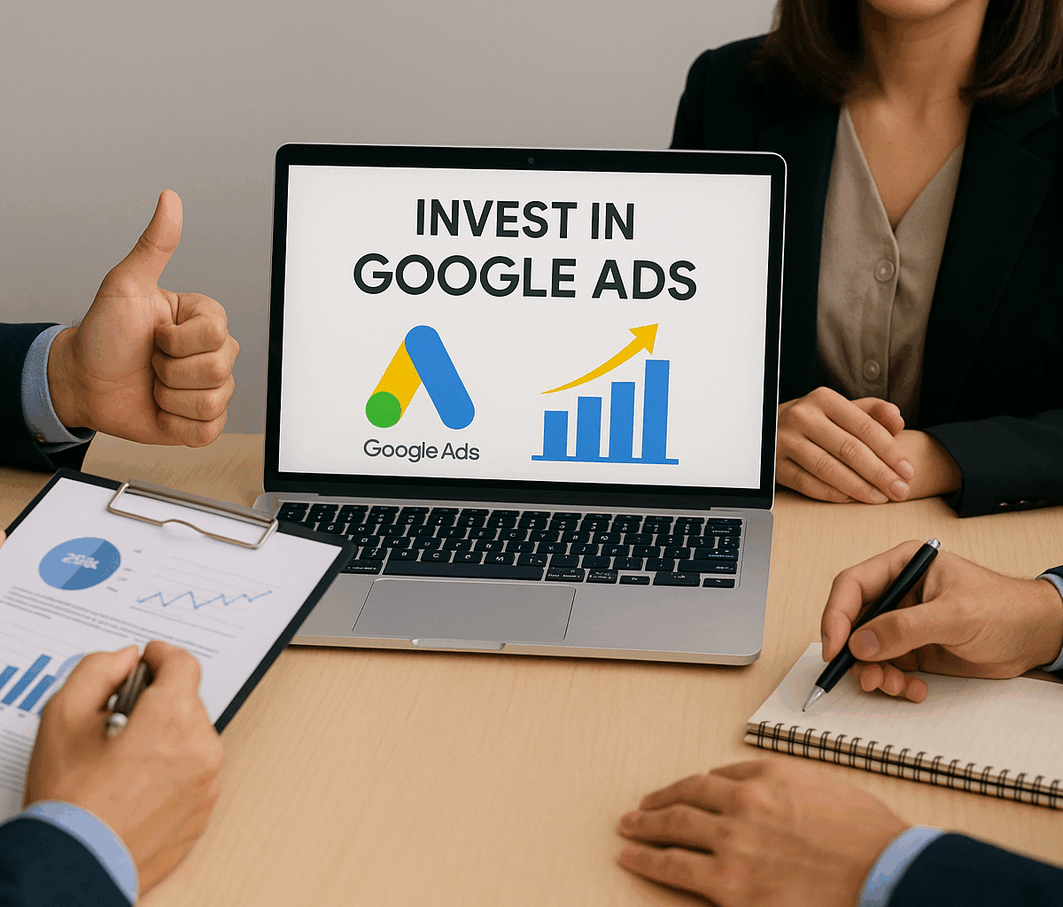 Persone che creano un campagna google ads