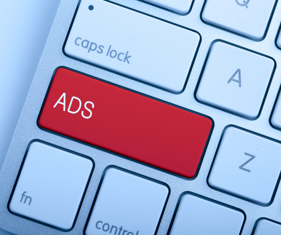 Tasto rosso con scritto ADS